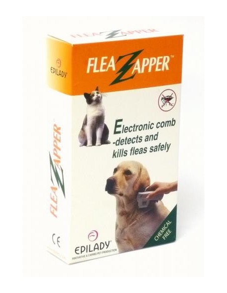 EPILADY FLEA ZAPPER  - מסרק חשמלי קוטל פרעושים בכלבים וחתולים