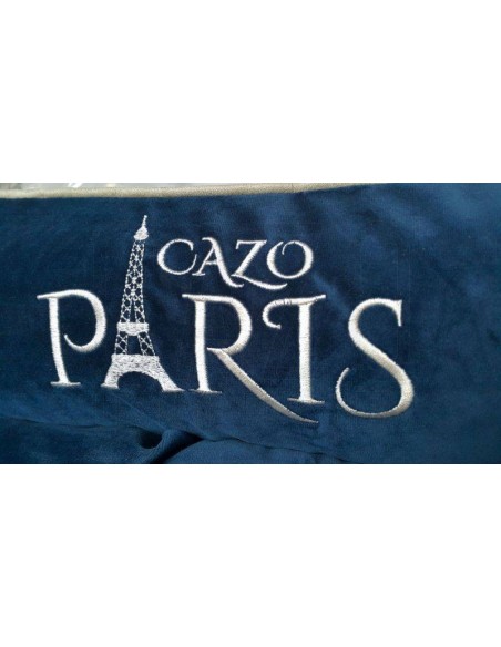 CAZO - מיטה מעוצבת לחיית מחמד מקולקצית Paris Navy Blue